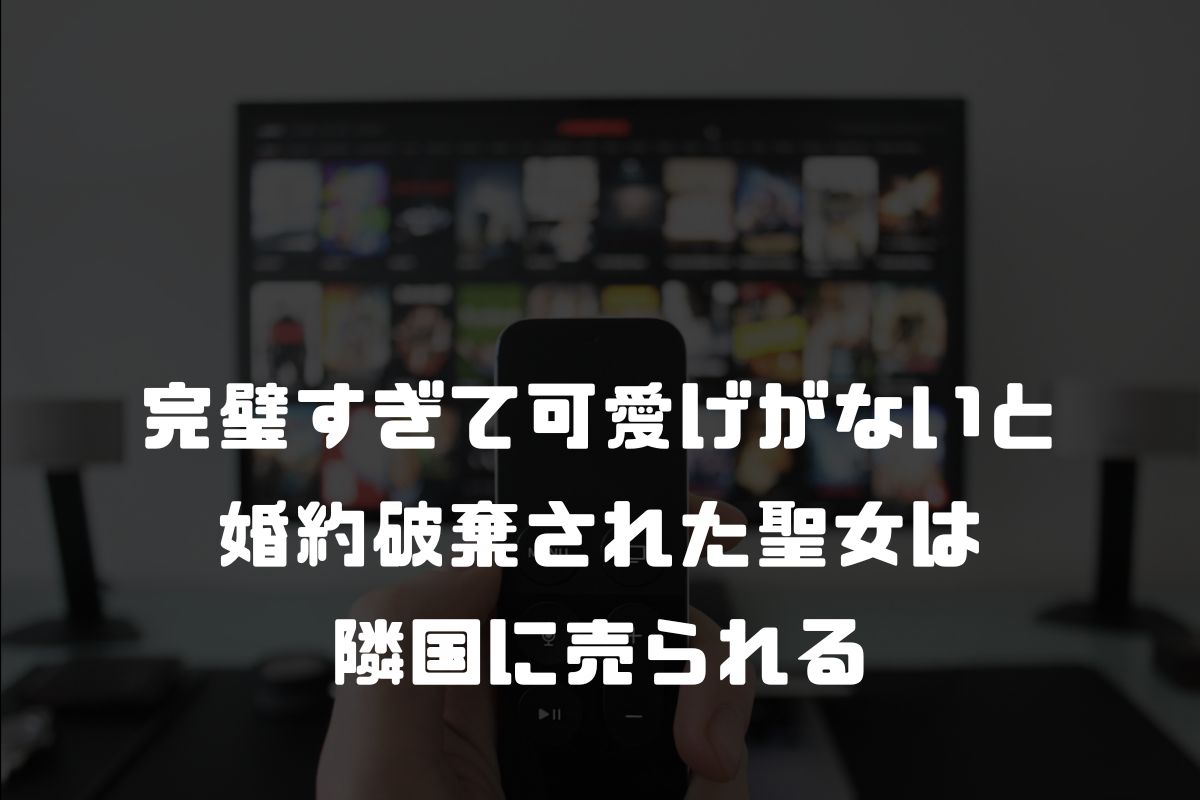 完璧すぎて可愛げがないと婚約破棄された聖女は隣国に売られる アニメ化