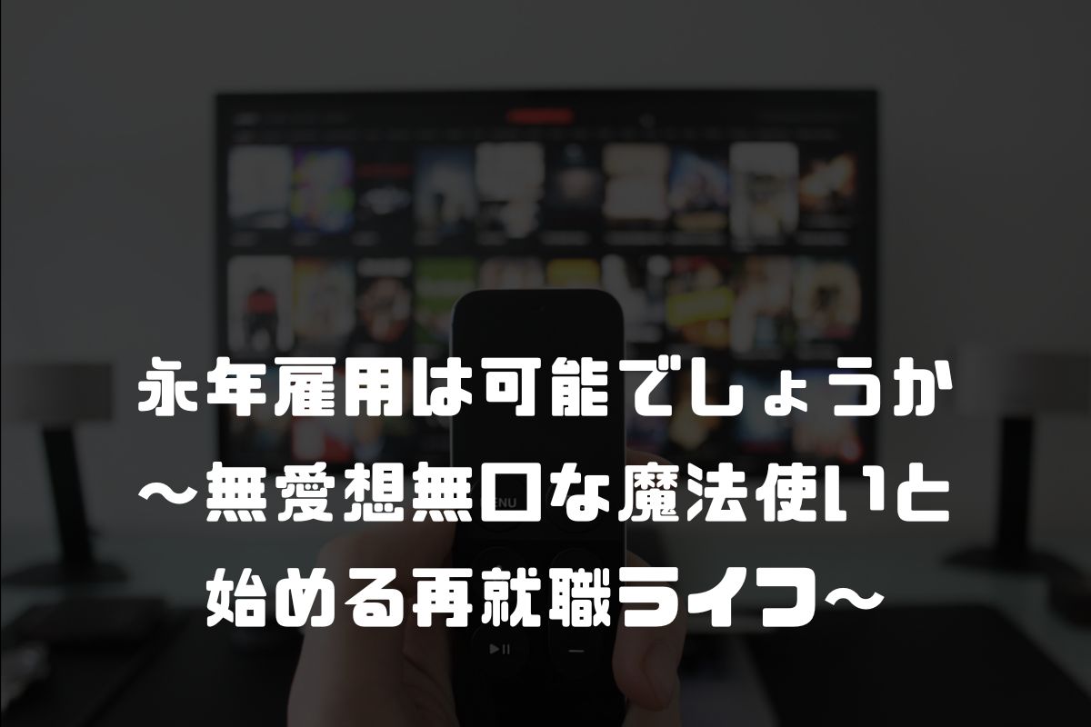 永年雇用は可能でしょうか ～無愛想無口な魔法使いと始める再就職ライフ～ アニメ化